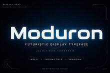 Moduron – Futuristic Display Font