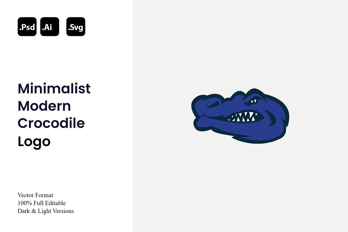 Minimalist Modern Crocodile Logo, a Branding & Logo Template by Luxury Logos (Photo 1 of 4)