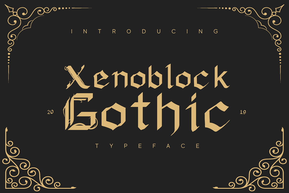 Xenoblock Gothic Typeface