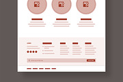 Modern Wireframe Landing Page Layout, a Wireframe Template by MightyDesign (Thumbnail 6 of 9)