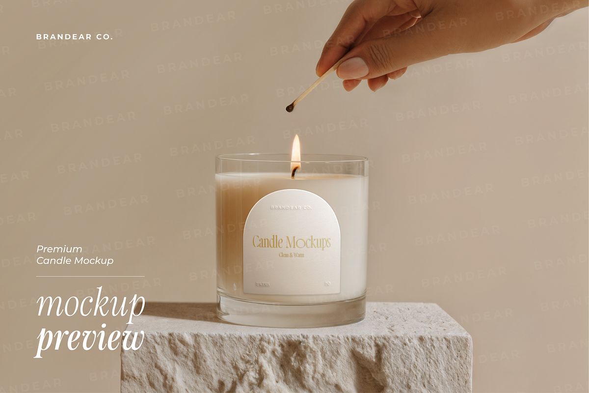 Candle Mockup Set, a Packaging Mockup by Brandear Design (Photo 10 of 17)