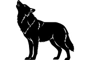 Alpha Wolf Silhouettes Bundle, an Animal Illustration by Designer_Momina (Thumbnail 8 of 21)