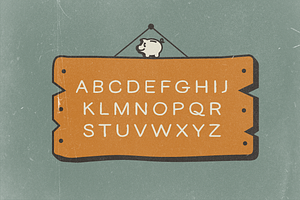 Piggy Bank Vintage Font Bundle