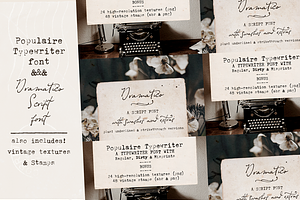Typewriter and Script font pack, a Font by Ana's Fonts