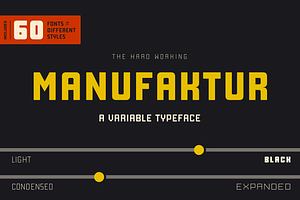 Manufaktur - A 60 Fonts Family