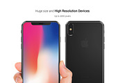 iPhone X Mockup with Hand Straight, an iPhone Mockup by Design Bits (Thumbnail 6 of 7)