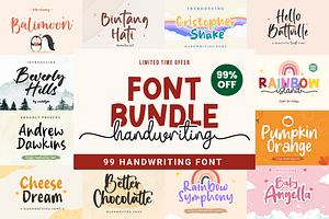 Handwriting Font Bundle Vol. 1
