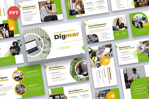 Digmar  Digital Marketing Powerpoint, a Presentation Template by Fit-tee