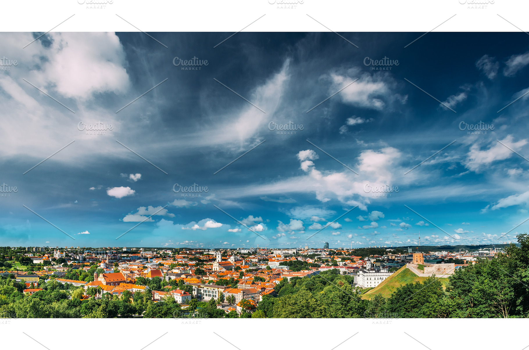 Panorama of Cityscape with Old Tower, an Architecture Photo by Our Amazing World