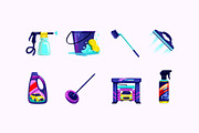 Car Wash Tools, an Object Graphic by Deemak Daksina (Thumbnail 2 of 3)