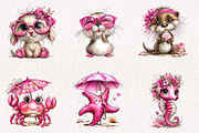 Beach Animals Clipart PNG, an Illustration by CreationArt (Thumbnail 7 of 7)