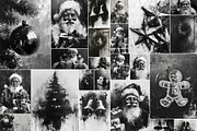 Dark Christmas - 141 images, a Seasonal Illustration by Handmadefont (Thumbnail 7 of 19)