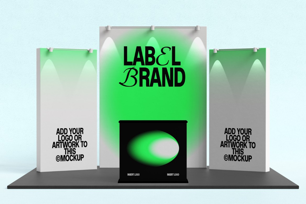 Booth Exhibition Mockup, a Mockup by graphicook (Photo 2 of 4)