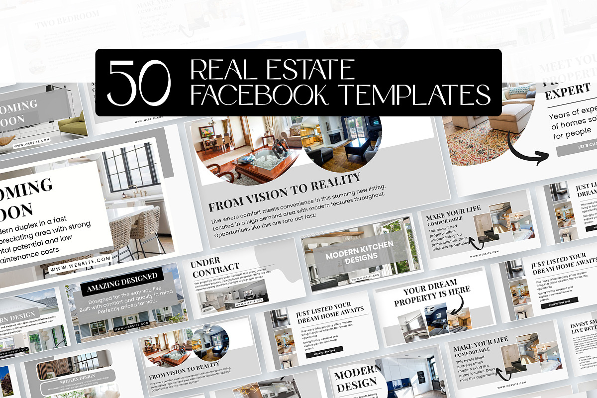 Real Estate Canva Facebook Template, a Social Media Template by Snapybiz (Photo 8 of 10)