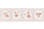 Tiny Dancer Cute Seamless Pattern, a Pattern Graphic by MouseGrey (Thumbnail 11 of 11)