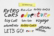 Retro cars symbols and patterns, an Object Graphic by yttadesign (Thumbnail 6 of 17)