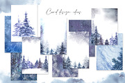 Snowy Forest Trees & Branches, an Object Graphic by Jeanna Draw (Thumbnail 2 of 11)