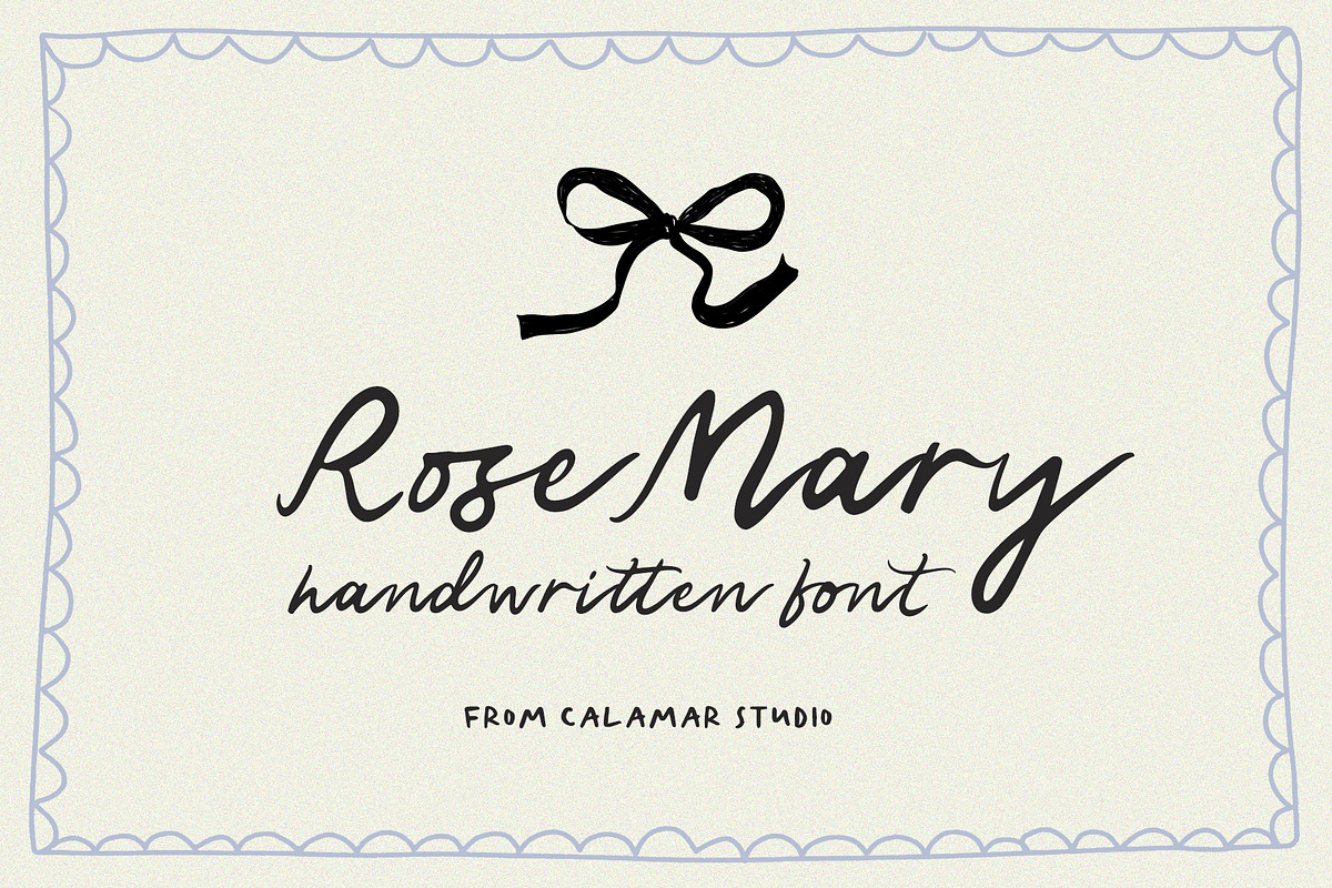 Rose Mary Handwritten Wedding Font