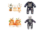 Halloween Baby Shower Clipart Bundle, a Seasonal Illustration by CitraGraphics (Thumbnail 6 of 6)