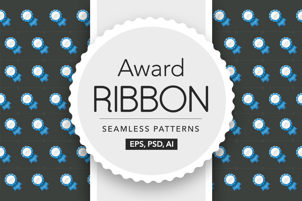 Award Ribbon Seamless Pattern, a Pattern Graphic by ToozDesign (Photo 1 of 10)