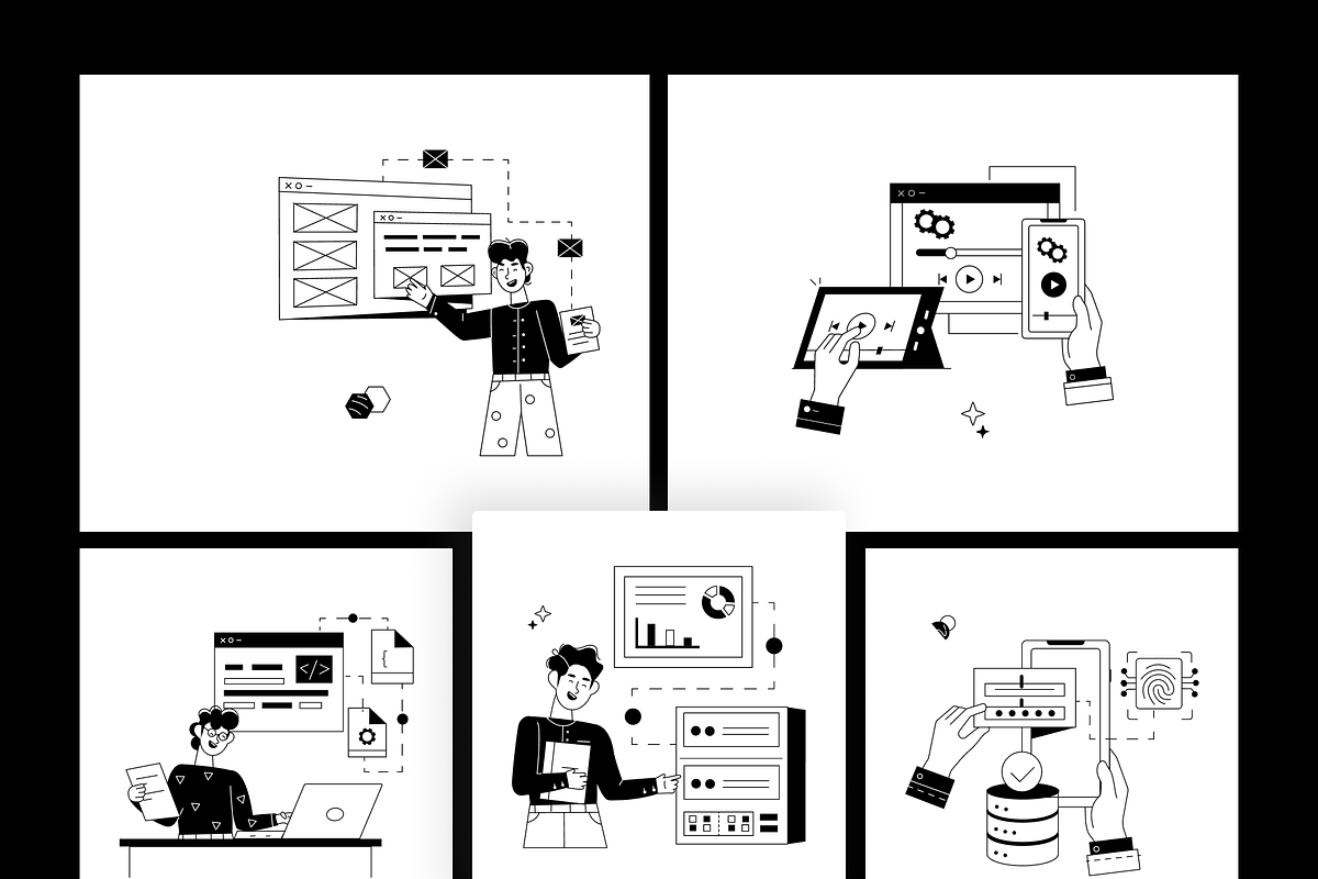 Technology and Web Development, a Technology Illustration by Prosymbols (Photo 9 of 11)
