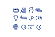 28 BUSINESS ICONS, an Outline Icon by maudemilie (Thumbnail 4 of 5)