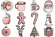 Hand Drawn Christmas Clipart, an Illustration by OK Design (Thumbnail 2 of 6)