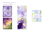 In Violet Watercolor Set, a Decorative Illustration by Aurella Art (Thumbnail 16 of 17)
