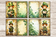 Cute Leprechaun Junk Journal Pages, a Seasonal Illustration by GlamArtZhanna (Thumbnail 2 of 10)