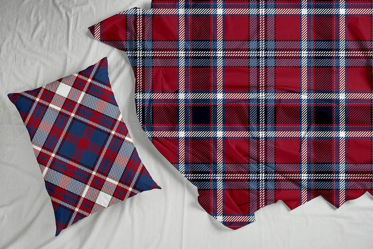 #78 British Plaids in Blue & Red, a Pattern Graphic by Plaid4You (Photo 5 of 9)