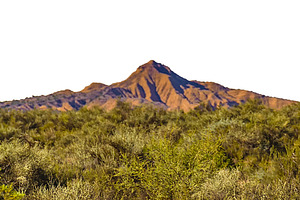 Meadow and rock mountain background isolated photo, a Nature Photo by DanFLCreativo