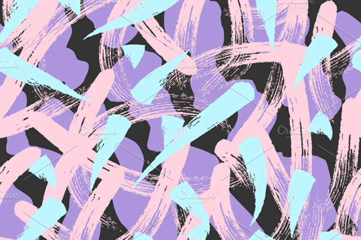 Grunge seamless patterns., a Pattern Graphic by incomible (Photo 1 of 3)