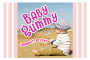 Baby Gummy Handwritten Font, a Script Font by Aldiwangsadipa (Thumbnail 1 of 5)