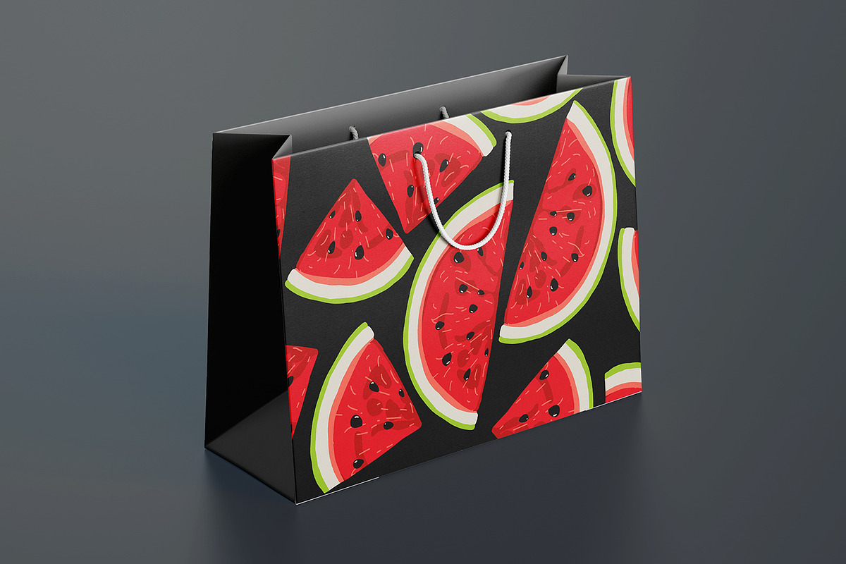 Red Watermelons | Vector Print, a Food Illustration by MalyskaStudio (Photo 6 of 6)