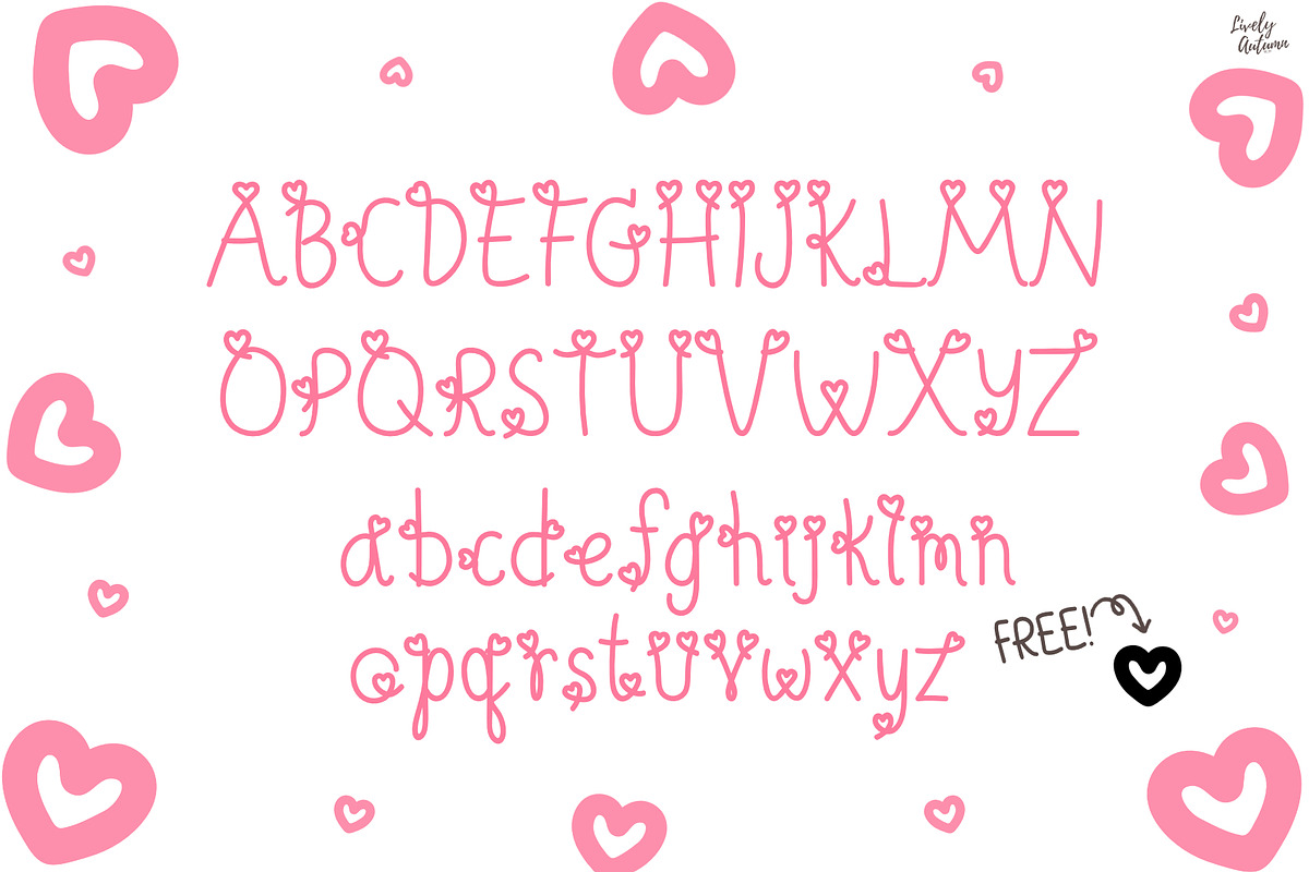 Sweetheart | Decorative font, a Handwritten Font by LivelyAutumn11.11 (Photo 2 of 5)