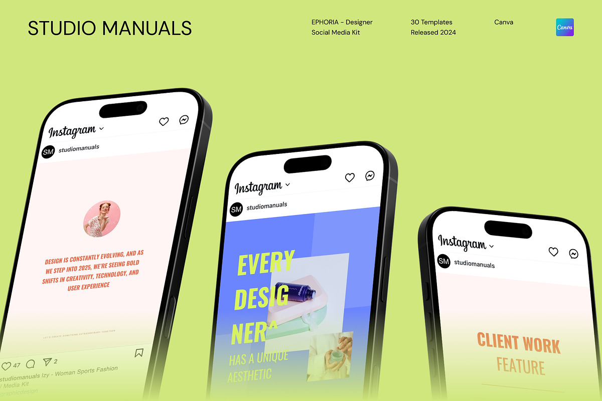 EPHORIA - Designer Social Media Kit, a Social Media Template by Studio Manuals (Photo 6 of 8)