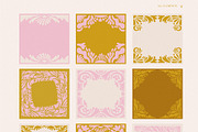 Groovy flowers - vector elements, a Background Graphic by venimo (Thumbnail 6 of 6)