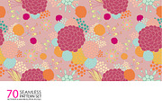 70 Seamless Floral Pattern Set, a Pattern Graphic by Anttoniu (Thumbnail 2 of 5)