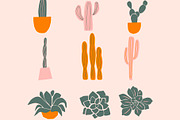 36 Cacti SVG Vectors w/ silhouettes, an Illustration by Moon Up Studio Digital (Thumbnail 3 of 5)