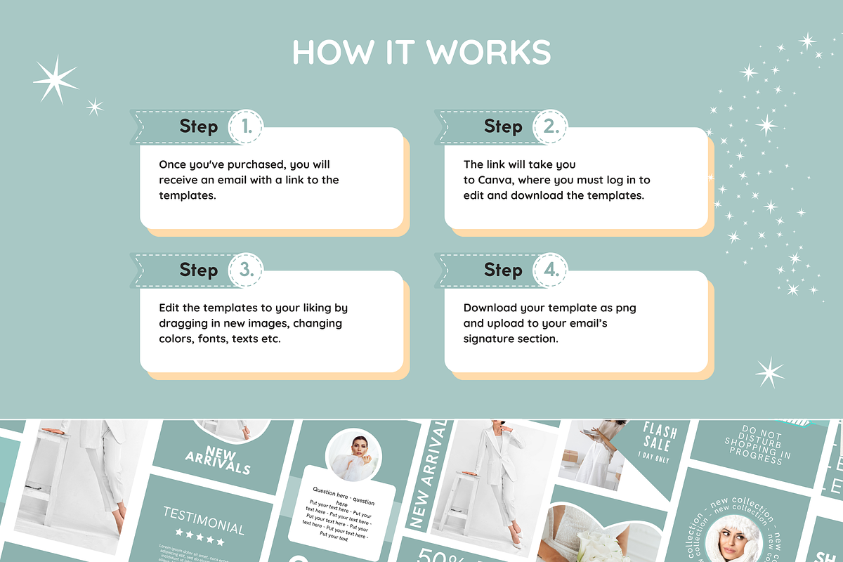 Canva Email Signature Bundle, an Email Template by SunshineStudioBoutique (Photo 9 of 9)