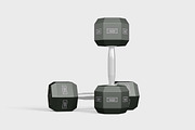 Metallic Gym Dumbbell Mockup, an Advertising Mockup by tiyasprabawa (Thumbnail 5 of 5)