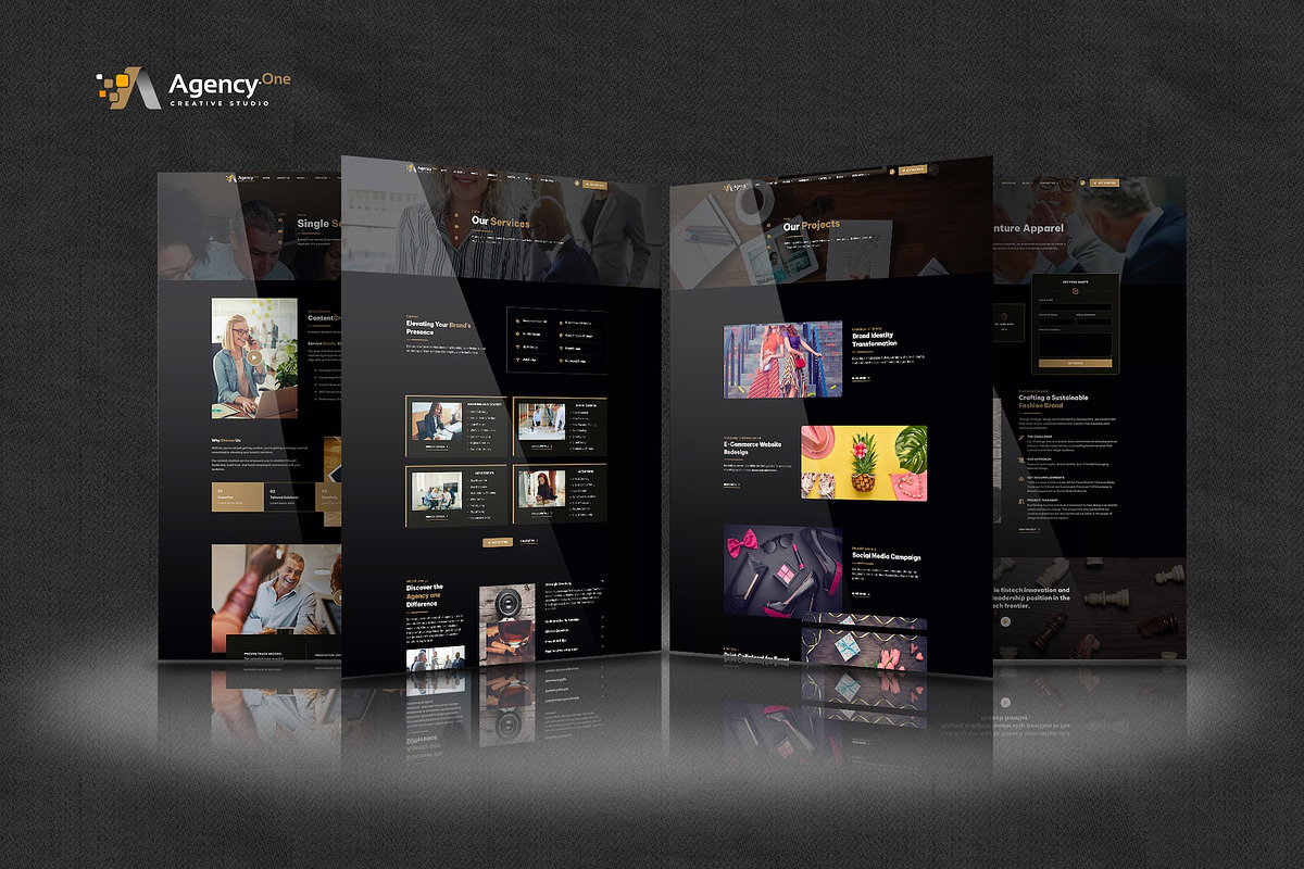Agency One -Agency Elementor Pro Kit, a Websites & App Template by Select Agency Designs (Photo 3 of 8)