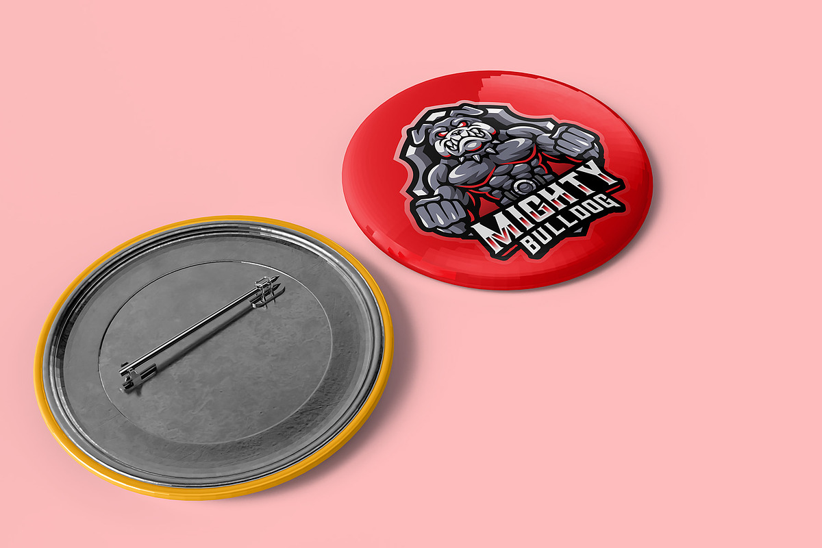 Pin Button Mockup - 8 Views, an Advertising Mockup by Illusiongraphic (Photo 8 of 23)