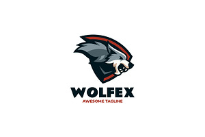Wolf Simple Mascot Logo, a Branding & Logo Template by Artnivora.Std