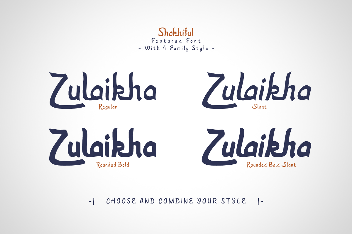 Shokhiful - Arabic Style Font, a Sans Serif Font by twinstd (Photo 4 of 10)