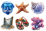 Coastal Summer Sublimation Clipart, an Illustration by SinaCreation (Thumbnail 3 of 5)