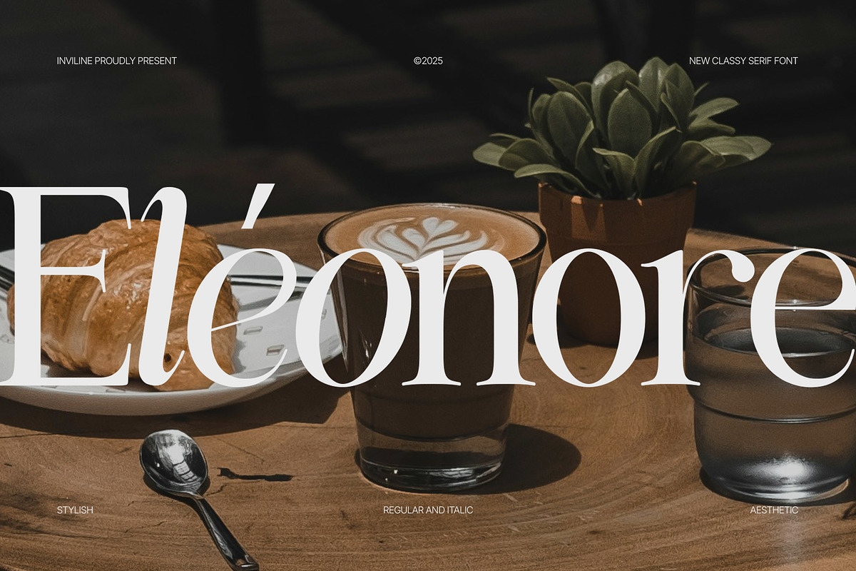 Eléonore – Serif Font for Branding, a Serif Font by Inviline.co (Photo 1 of 15)