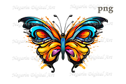 Watercolor Butterfly Logo Art, an Object Graphic by Negarin Digital Art (Thumbnail 2 of 11)