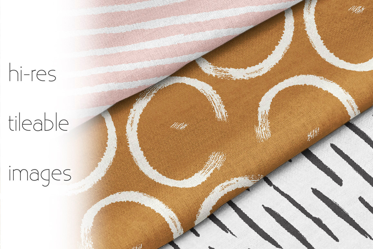Brushstrokes Pattern Collection, a Pattern Graphic by mina (Photo 2 of 4)