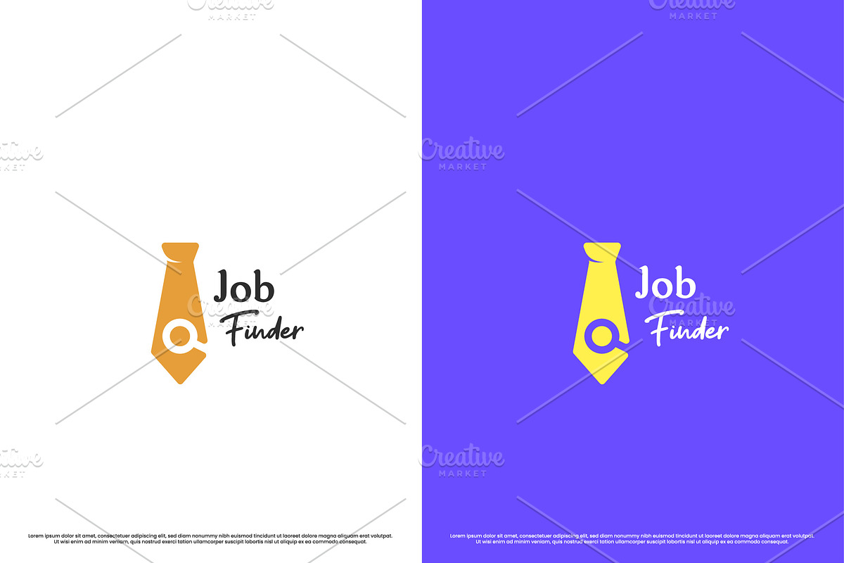 Finding Job Logo Design Illustration, a Branding & Logo Template by Morvana Crew